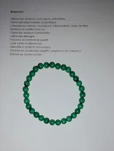 Bracelet en malachite