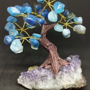 Arbre en Agate bleue