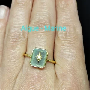 Bague en Aigue-Marine