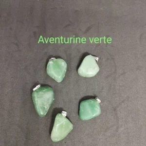 Pendentif en Aventurine verte et argent