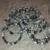 Bracelet d'Obsidienne flocon de neige