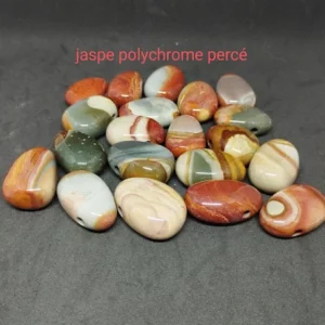 Jaspe polychrome percée