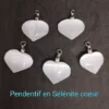 Pendentif coeur en Sélénite