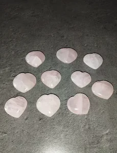 Quartz rose en coeur