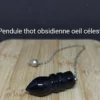 Pendule thot en obsidienne oeil céleste