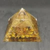 Pyramide orgonite en Oeil de Tigre