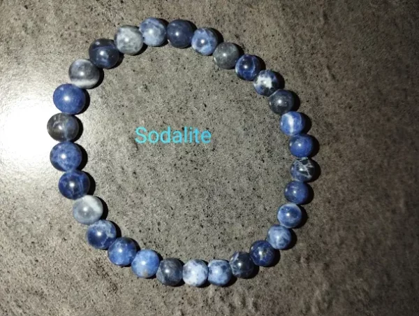 Bracelet en sodalite 6mm