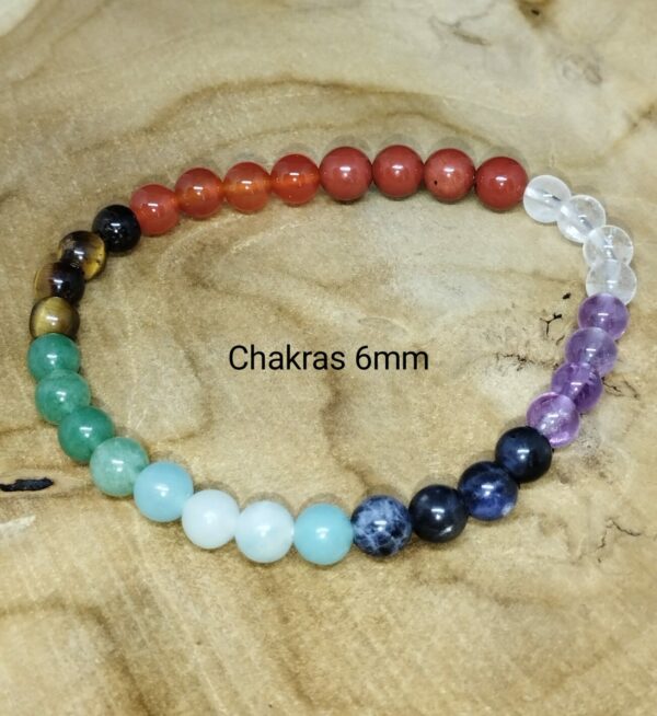 Bracelet des 7 chakras 6mm