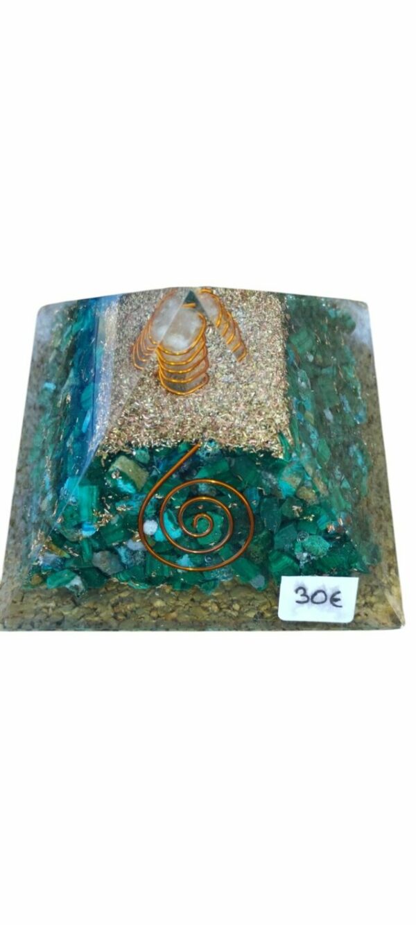 Pyramide Orgonite Malachite