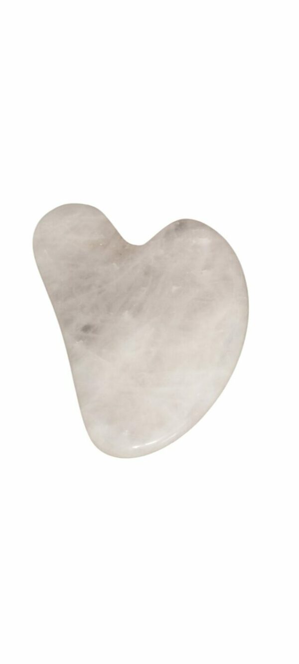 Gua sha en quartz rose